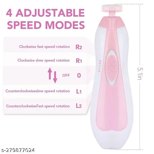 Baby Electric Nail Trimmer for New Born Baby with 6 Grinding Heads Automatic Kids Nail Grinder Set Safe Nail Trimmer Kit for Kids